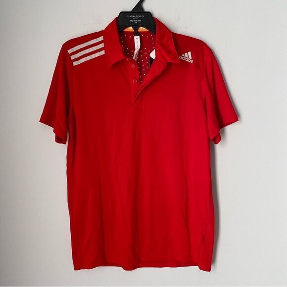 Adidas Men’s Climachill Polo Neck Short Sleeve Tee Res S - Picture 1 of 3